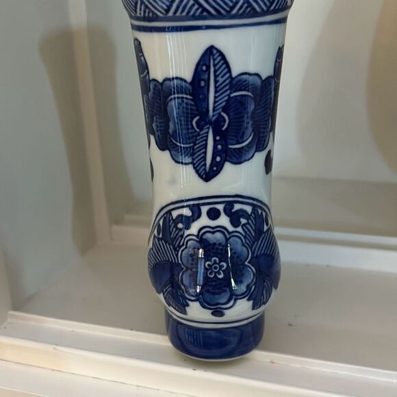 Large Blue & White Vintage Boot - Picture 3 of 6